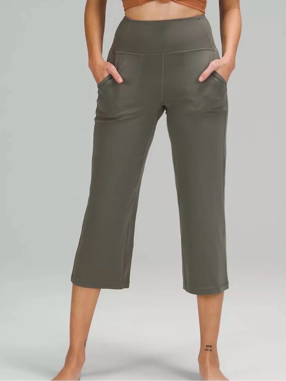 Lululemon Align Super Wide Leg Crop Pants size 8